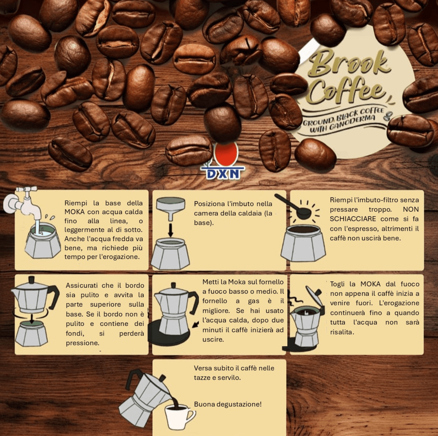 DXN Brook Coffee - DXN Top