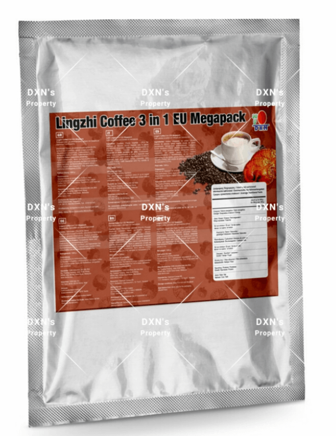 DXN Lingzhi Coffee 3 in 1 - Caffè con Ganoderma, Panna e Zucchero - DXN Top